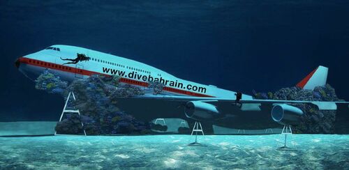 Búvárparadicsom készül Bahrein partjainál egy elsüllyesztett 747-esből