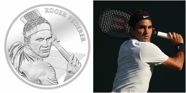 Roger Federer ezentúl egy svájci pénzérmén fog mosolyogni