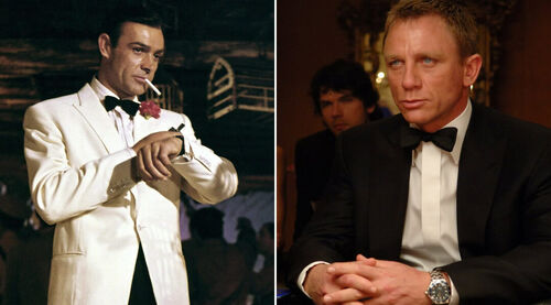 A James Bond órák evolúciója - a korai Connery-érától Daniel Craig nyugdíjba vonulásáig