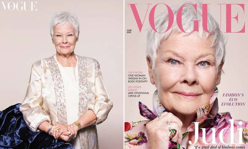 Judi Dench történelmet írt a brit Vogue címlapján