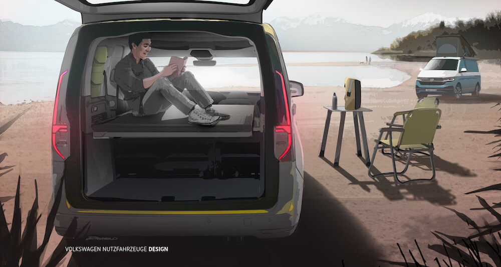 Volkswagen - Mini Camper - illusztráció