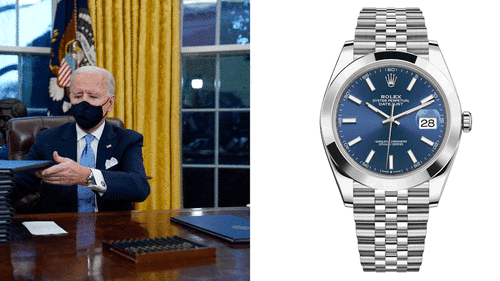 Ebben a Rolex Datejust karórában kezdte meg elnökségét Joe Biden