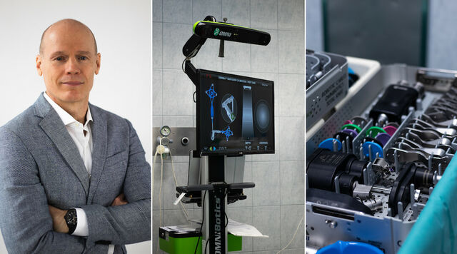 Robot segíti a térdprotézis beépítését