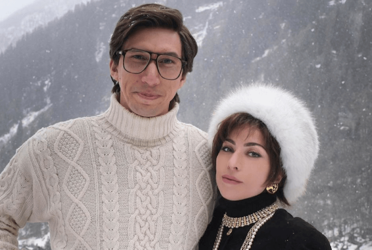 Az első kép Adam Driver és Lady Gaga párosáról a The House of Gucci kulisszái mögül!