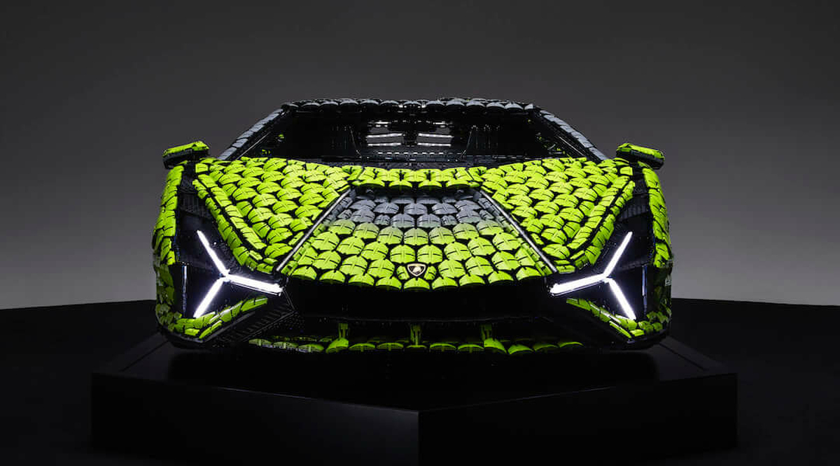 Több mint 400 000 elemből épült ez az életnagyságú Lego Lamborghini Sián