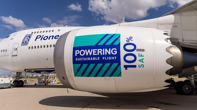 Teljesen fenntartható üzemanyaggal repült a Rolls-Royce Boeing 747-es repülőgépe