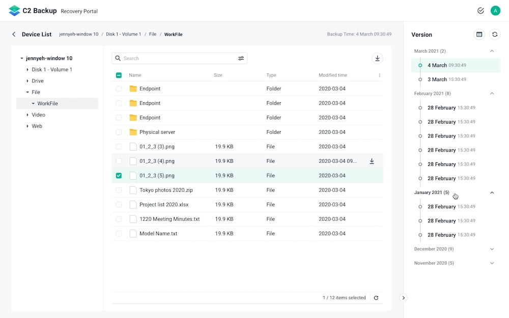 Synology C2 Backup - biztonsági mentés