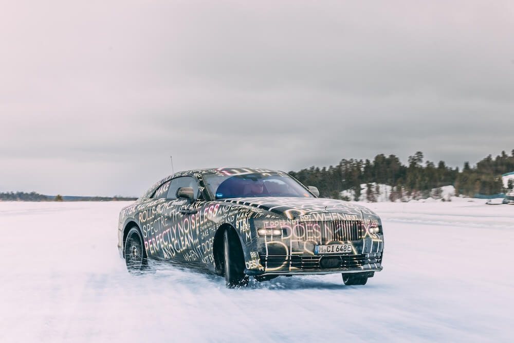 Rolls-Royce Spectre tesztkör