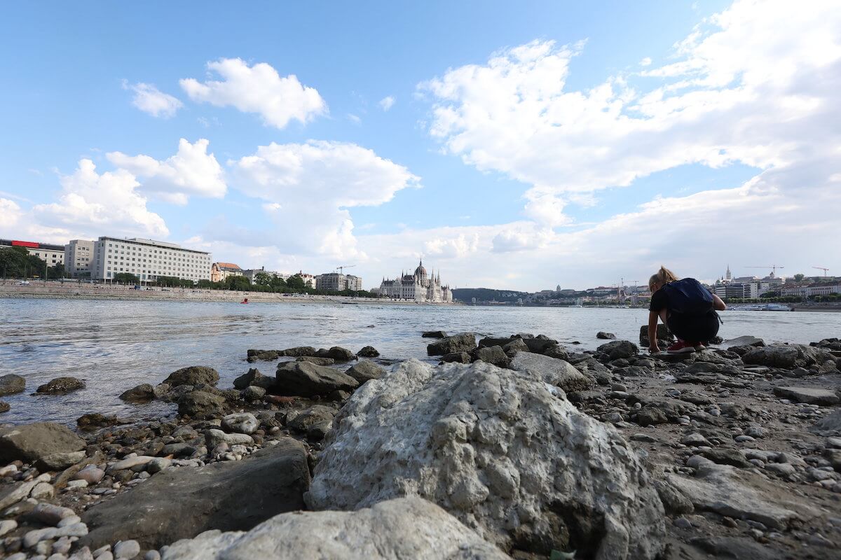 aszály - Duna alacsony vízállás