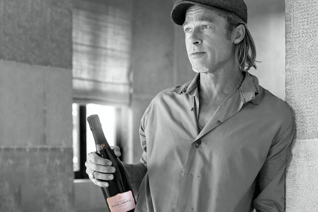 Brad Pitt rozé champagne-ja az idei Oscar hivatalos pezsgője