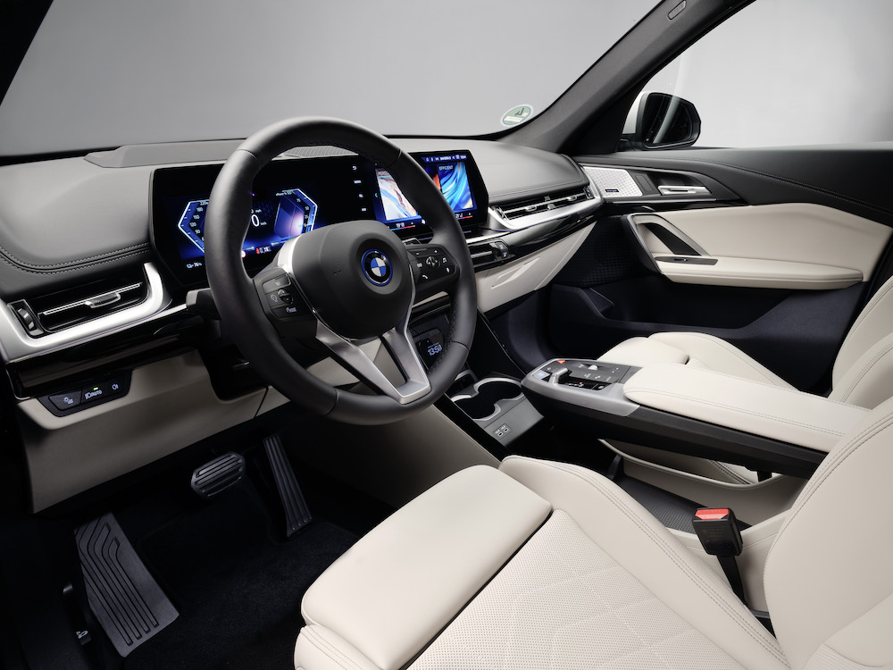 új BMW iX1 beltér - elektromos autó