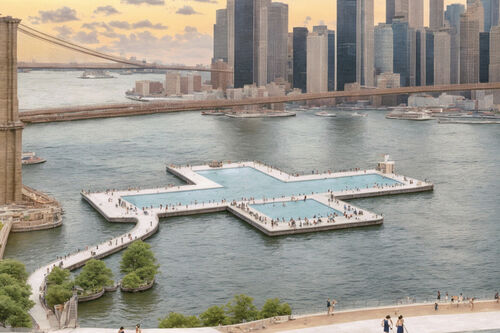 Forradalmi, vízszűrős medence érkezik New York folyójára nyáron