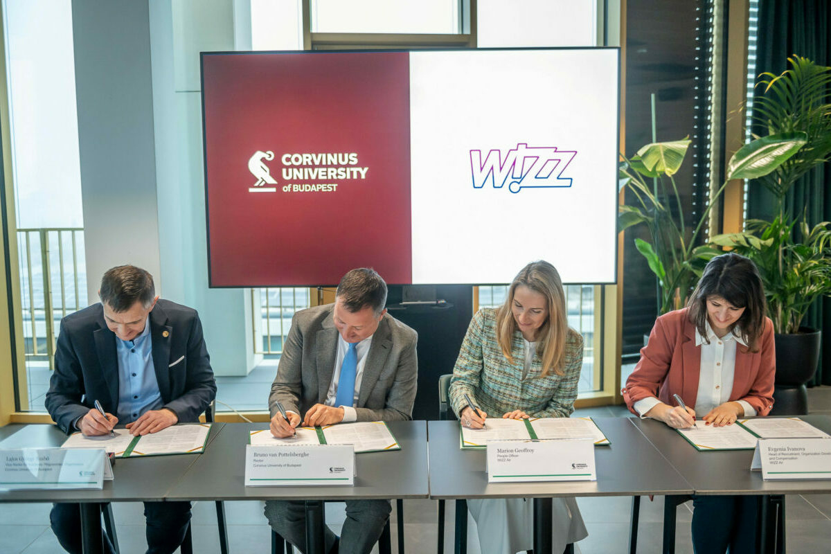 Stratégiai együttműködést kötött a Budapesti Corvinus Egyetem és a Wizz Air